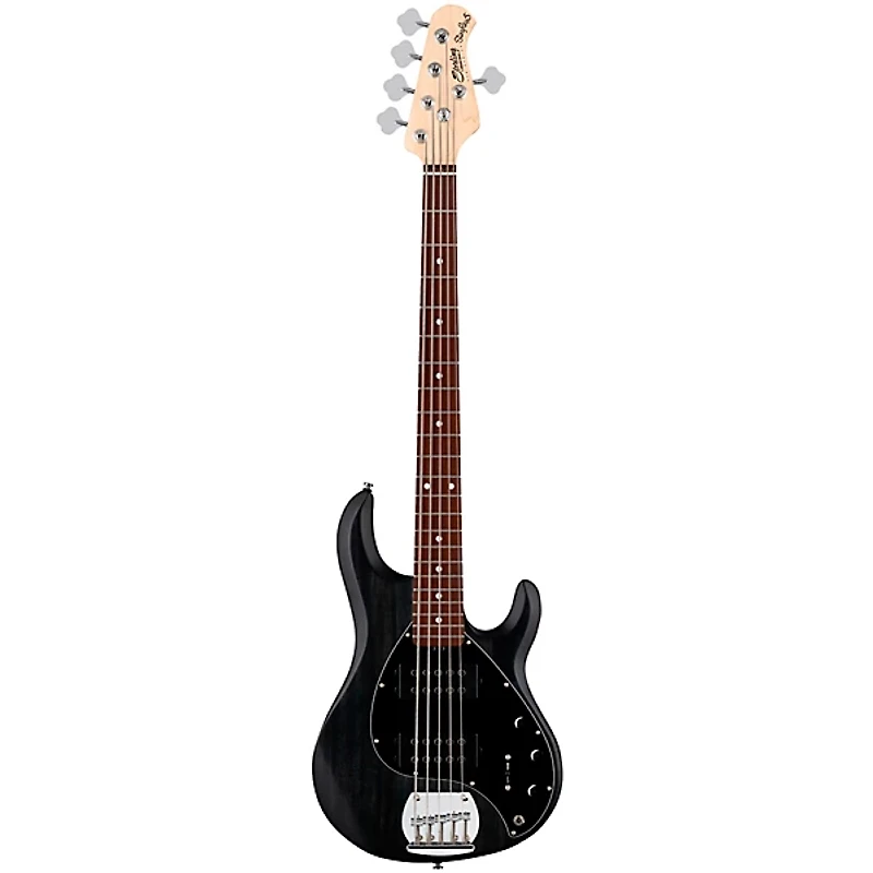 Sterling by Music Man StingRay RAY5HH Limited-Edition 5-String Bass Guitar Trans Black Satin