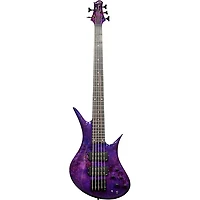 Legator Helio 5 String Bass Super Shred Series Electric Guitar Magenta Burl