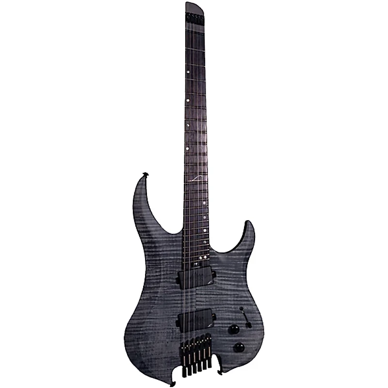 Legator Ghost 6 String Multi-Scale Super Shred Series Flamed Maple Electric Guitar Black
