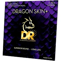 DR Strings Dragon Skin+ Coated Accurate Core Technology -String Nickel Electric Guitar Strings
