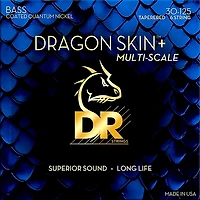 DR Strings Dragon Skin+ Coated Accurate Core Technology 6-String Multi-Scale Quantum Nickel Bass Strings 30 - 125