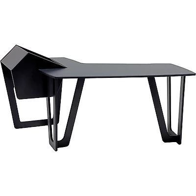 Argosy AIRE Edit Workstation with 8ru Rack on Right, Hautelink Desktop, Black Legs