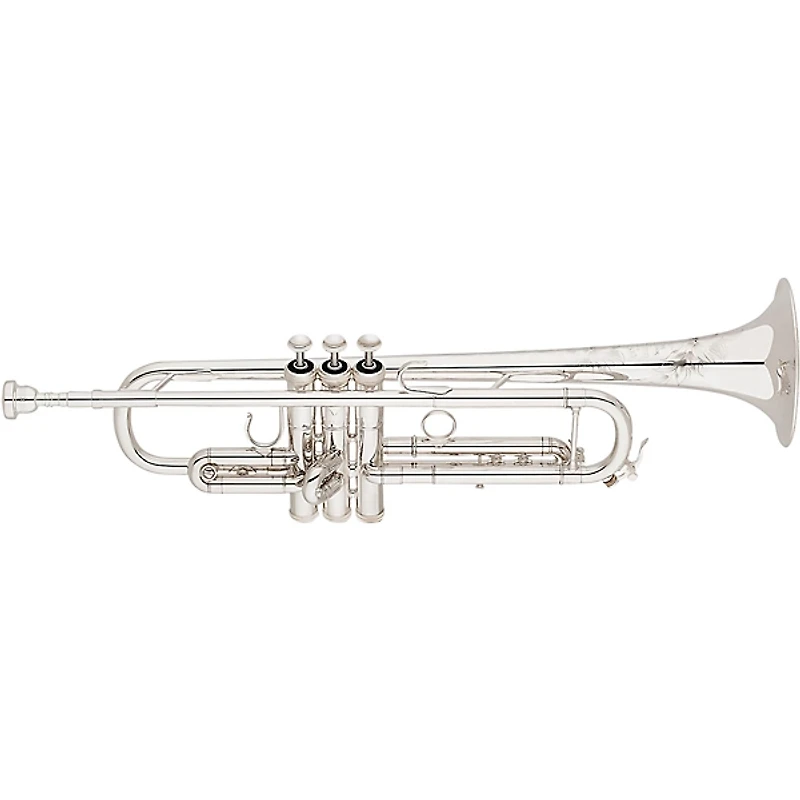 S.E. SHIRES Destino III Doc Severinsen Artist Series Medium Bore Professional Bb Trumpet Silver plated Yellow Brass Bell