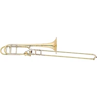 S.E. SHIRES Custom Series Professional F-Attachment Tenor Trombone with Axial-Flow Valve Lacquer Yellow Brass Bell