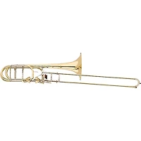 S.E. SHIRES Custom Series Professional Bass Trombone with Axial-Flow Valves Lacquer Yellow Brass Bell