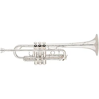 S.E. SHIRES Model 401 Custom Series Professional C Trumpet Silver plated Yellow Brass Bell