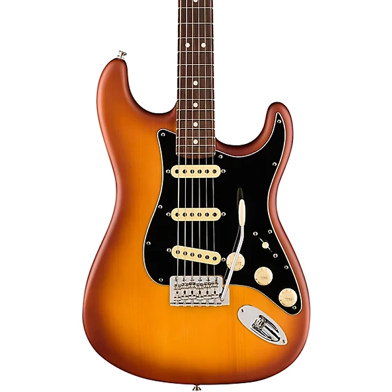 Fender American Performer Timber Stratocaster Spruce Electric Guitar Honey Burst