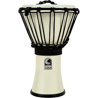 Toca Freestyle Colorsound Djembe 7 in. Metallic White