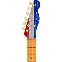 Fender Buck Owens Telecaster Electric Guitar Red, Silver and Blue Sparkle