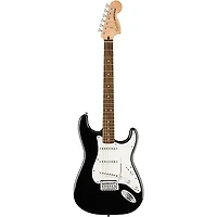 Squier Affinity Series Stratocaster Electric Guitar Pack With Fender Mustang Micro Black