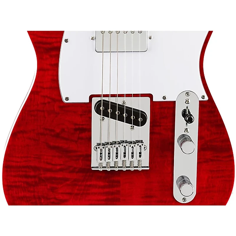 Squier Affinity Series Telecaster FMT SH Electric Guitar Transparent Crimson