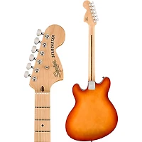 Squier Affinity Series Starcaster Deluxe Maple Fingerboard Electric Guitar Sienna Sunburst