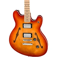 Squier Affinity Series Starcaster Deluxe Maple Fingerboard Electric Guitar Sienna Sunburst