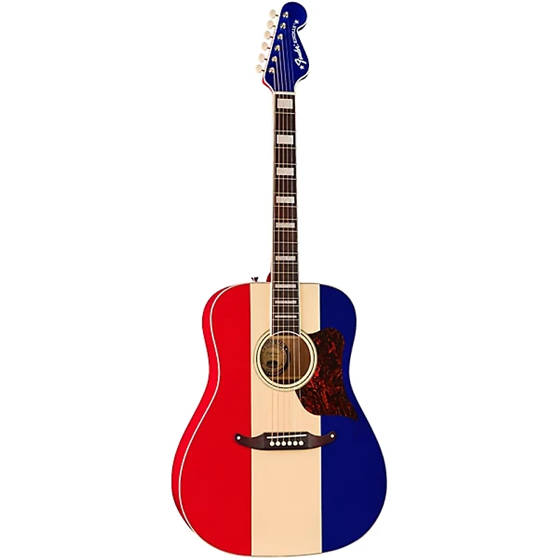 Fender Buck Owens Signature Kingman Limited-Edition Acoustic-Electric Guitar Red, White, and Blue