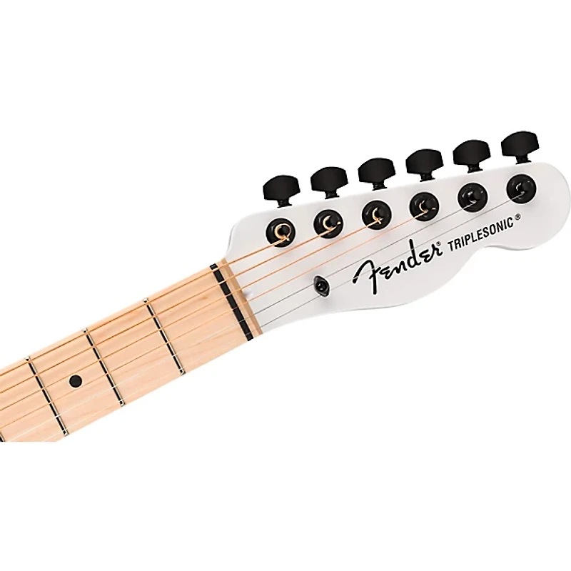 Fender Jack White Signature Triplesonic Limited-Edition Acoustasonic Telecaster Acoustic-Electric Guitar Arctic White