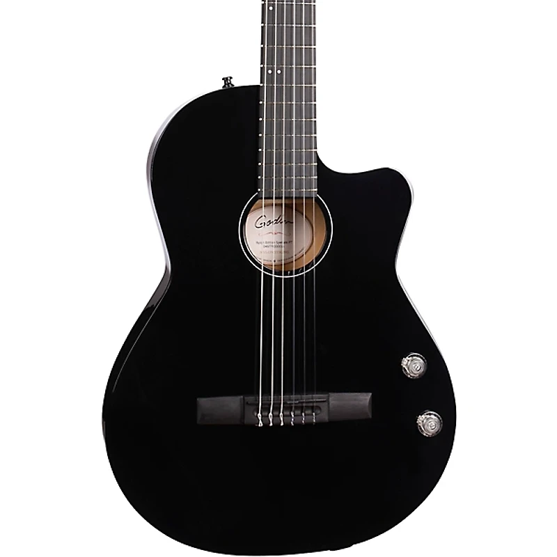 Godin Arena Pro CW Limited-Edition Nylon-String Classical Acoustic-Electric Guitar Onyx Black