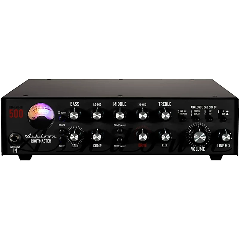 Ashdown Rootmaster RM-500-EVO III 500W Bass Amp Head Black