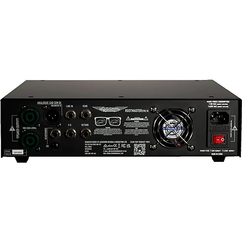 Ashdown Rootmaster RM-500-EVO III 500W Bass Amp Head Black