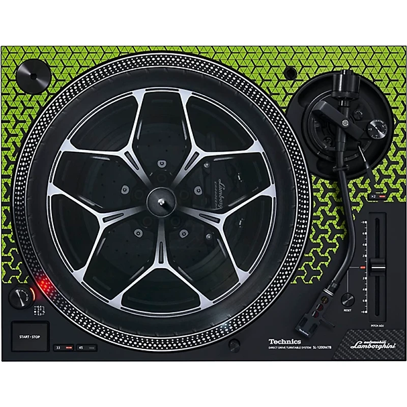 Technics SL-1200M7B Special Edition Lamborghini Direct Drive Turntable System Green
