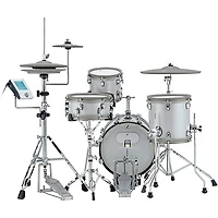 EFNOTE mini Acoustic Designed Electronic Drum Set White Sparkle