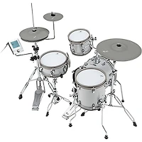 EFNOTE mini Acoustic Designed Electronic Drum Set White Sparkle
