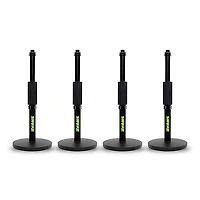 Shure Shure Round 6" Base Desktop Mic Stand With Standard Height-Adjustable Twist Clutch 4-Pack