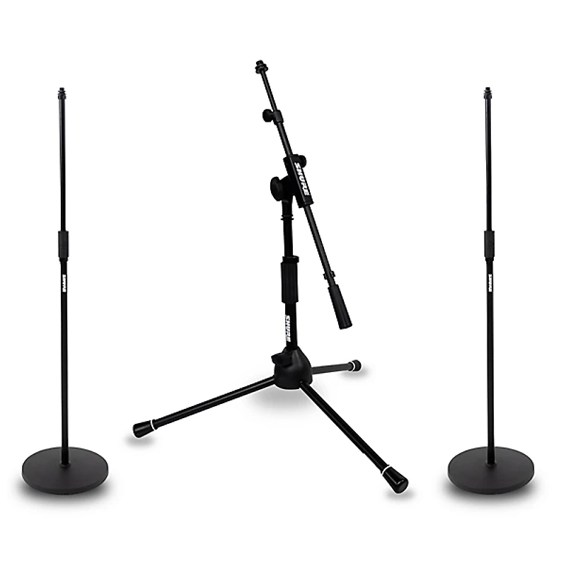 Shure Shure Round 12" Base and Low Profile Tripod Mic Stand Set