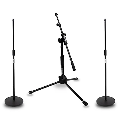 Shure Shure Round 12" Base and Low Profile Tripod Mic Stand Set