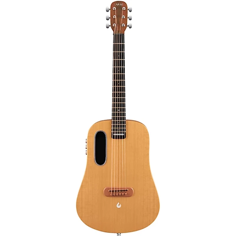 LAVA MUSIC LAVA ME Air Spruce 36" Acoustic-Electric Guitar With Airflow Bag Natural