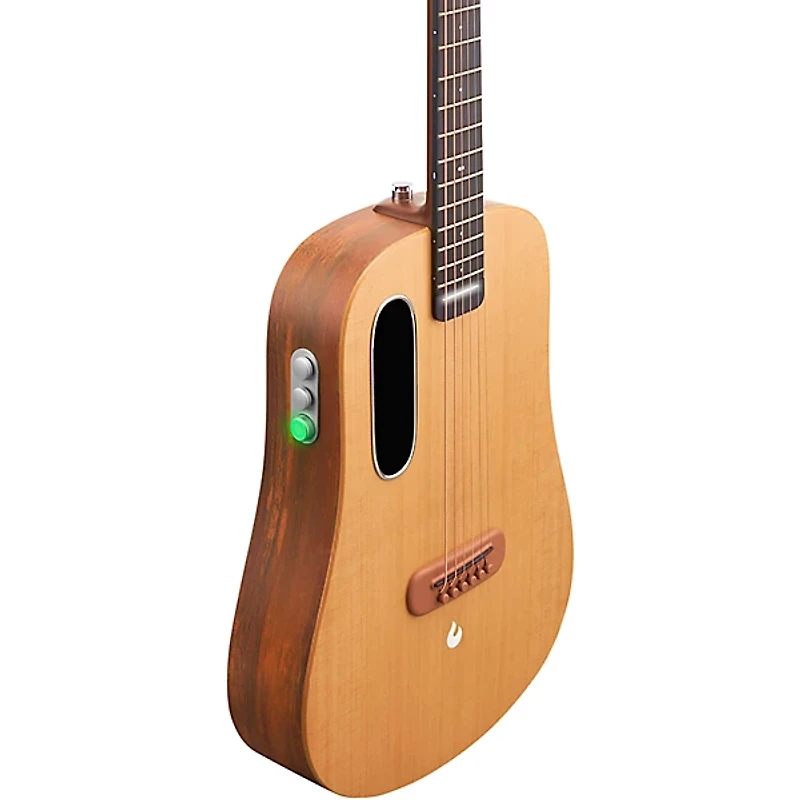 LAVA MUSIC LAVA ME Air Spruce 36" Acoustic-Electric Guitar With Airflow Bag Natural