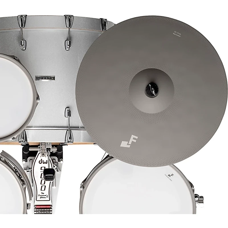 EFNOTE 7 Acoustic Designed Electronic Drum Set White Sparkle