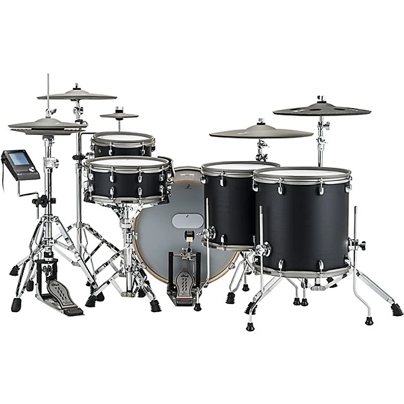 EFNOTE 7X Acoustic-Designed Electronic Drum Set - Black Oak Wrap