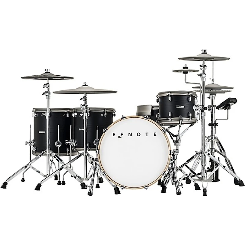 EFNOTE 7X Acoustic-Designed Electronic Drum Set - Black Oak Wrap