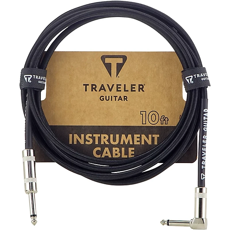 Traveler Guitar Traveler Guitar Braided Straight to Angle Instrument Cable