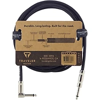 Traveler Guitar Traveler Guitar Braided Straight to Angle Instrument Cable
