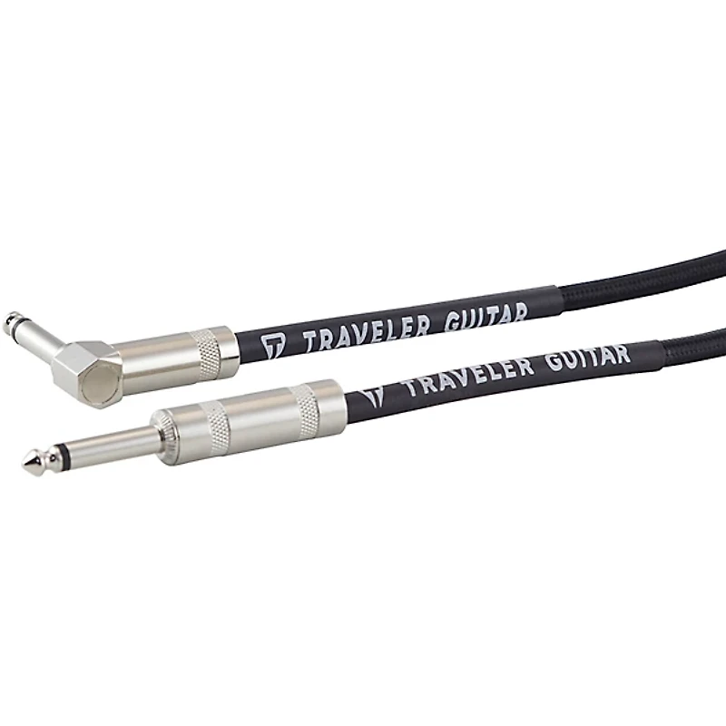 Traveler Guitar Traveler Guitar Braided Straight to Angle Instrument Cable