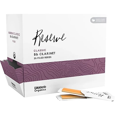 D'Addario Woodwinds Organic Reserve Classic Bb Clarinet Reeds