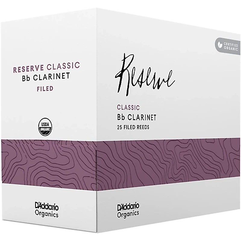 D'Addario Woodwinds Organic Reserve Classic Bb Clarinet Reeds