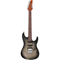 Ibanez TQM2 Tom Quayle Signature Electric Guitar Charcoal Black Burst Flat