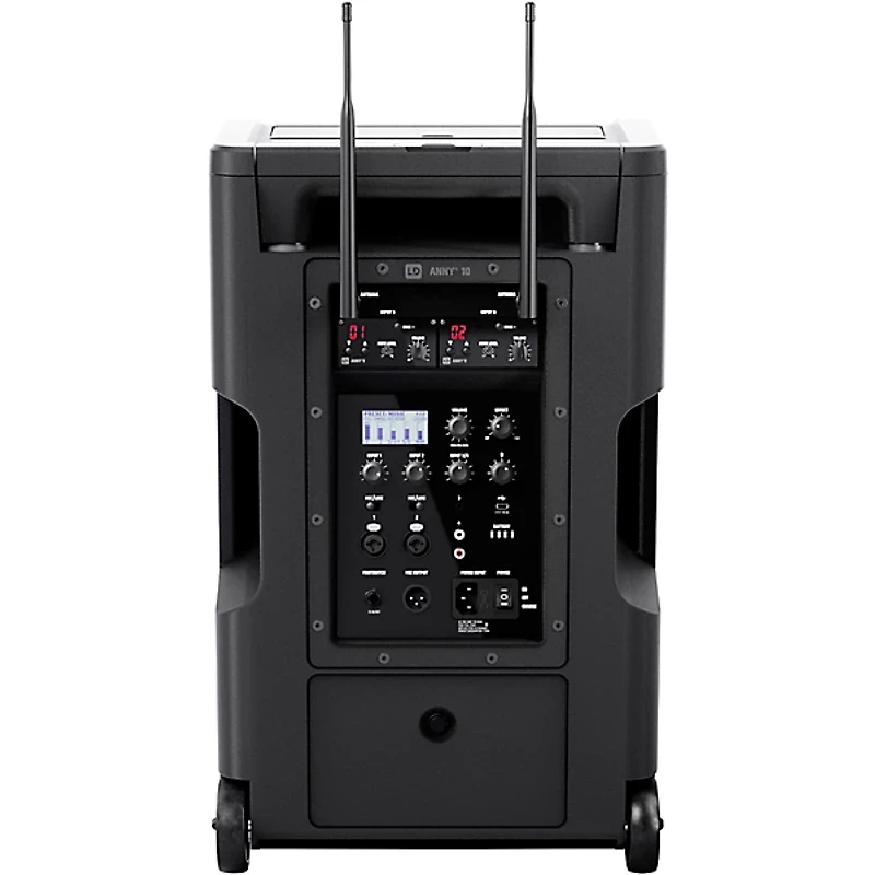LD Systems ANNY 10 Portable Battery-Powered Speaker With Dual Wireless Handheld Mics B5.1