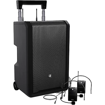 LD Systems ANNY 10 Portable Battery-Powered Speaker With Dual Wireless Headset Mics B5.1