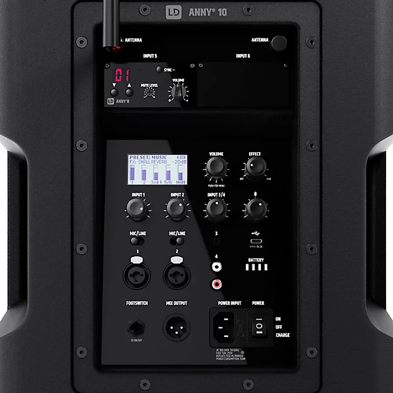 LD Systems ANNY 10 Portable Battery-Powered Speaker With Wireless Headset Mic B4.7