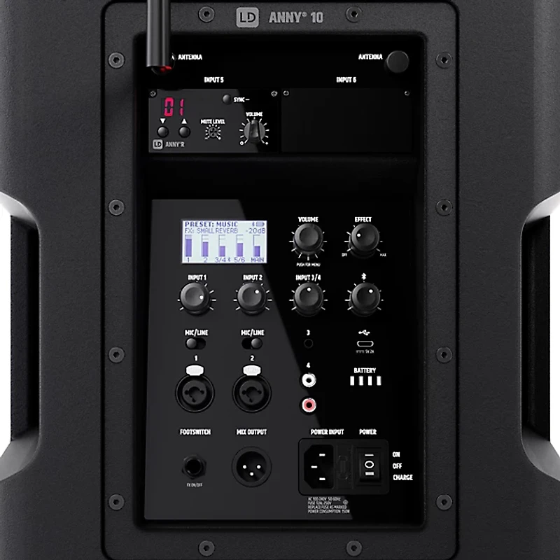 LD Systems ANNY 10 Portable Battery-Powered Speaker With Wireless Handheld Mic B5.1