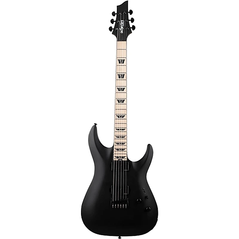 Schecter Guitar Research C-1 SLS Custom Maple Fingerboard Electric Guitar Satin Black