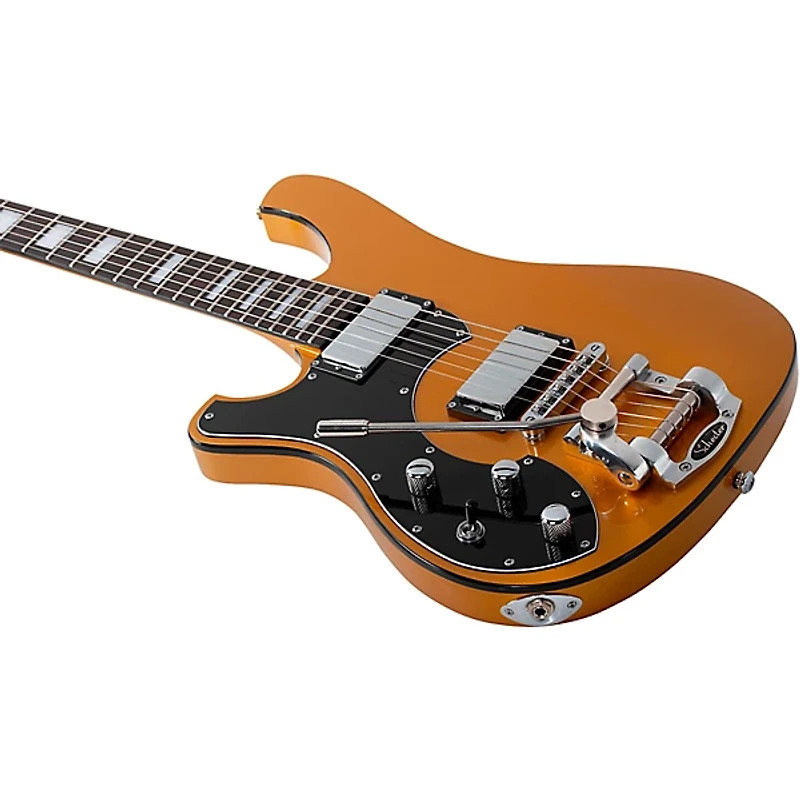Schecter Guitar Research Stargazer-6 Vibrato Left-Handed Electric Guitar Metallic Gold