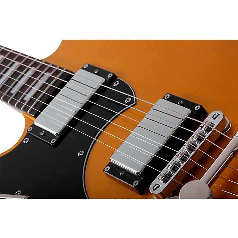 Schecter Guitar Research Stargazer-6 Vibrato Left-Handed Electric Guitar Metallic Gold