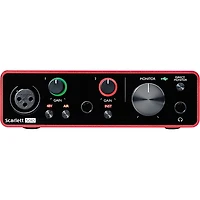 Focusrite Scarlett Solo USB Audio Interface Gen 3 With TASCAM TH-200X Studio Headphones Bundle