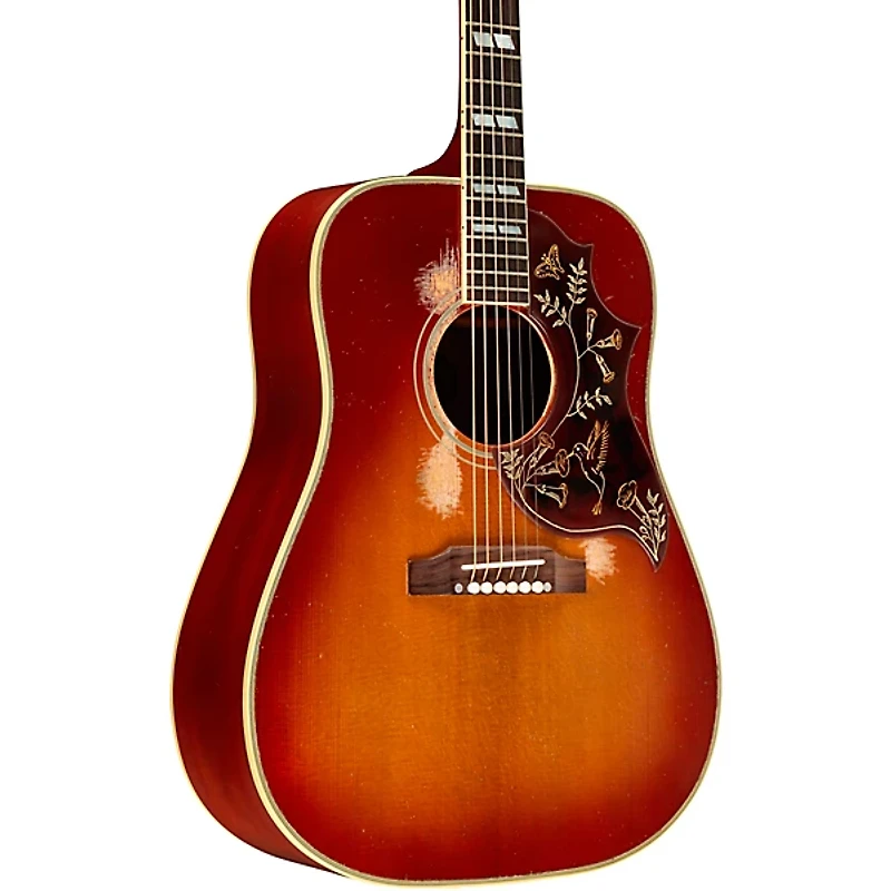 Gibson Custom Murphy Lab 1960 Hummingbird Heavy Aged Acoustic Guitar Washed Cherry Sunburst