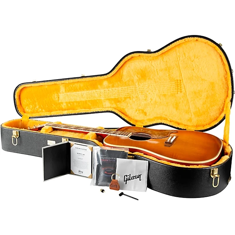 Gibson Custom Murphy Lab 1960 Hummingbird Heavy Aged Acoustic Guitar Washed Cherry Sunburst