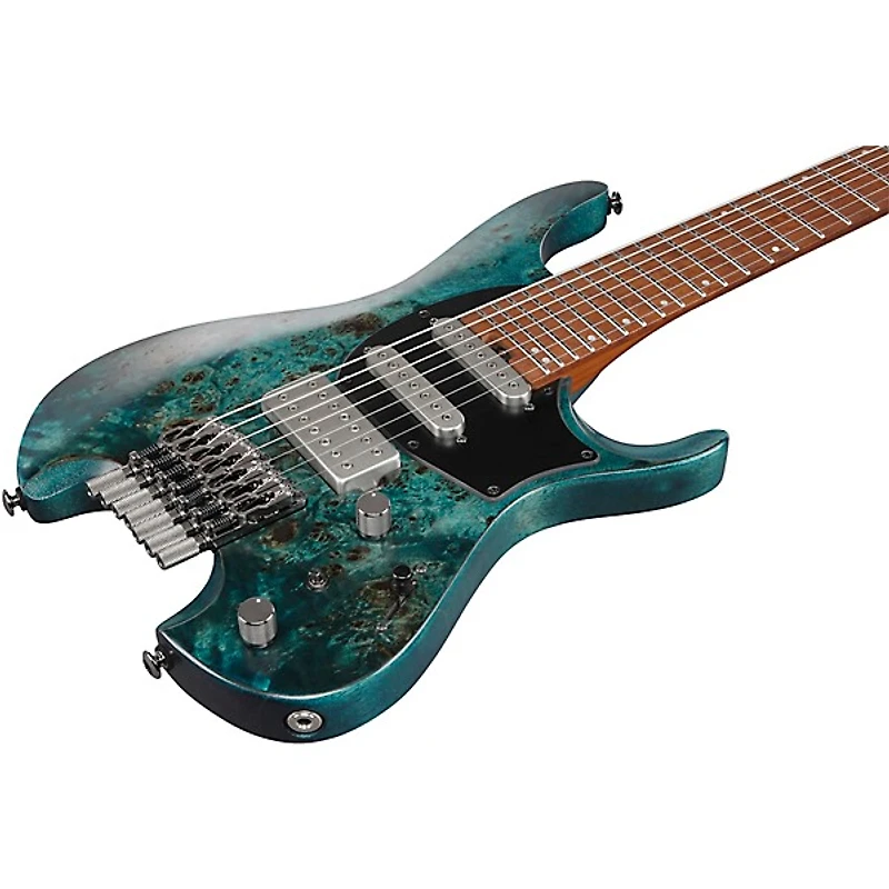 Ibanez Q547PB Standard Headless 7-String Electric Guitar Cosmic Blue Low Gloss